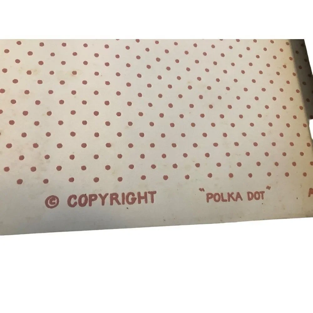 Vintage Cowtan & Tout Handprint Wallpaper Polka Dot
